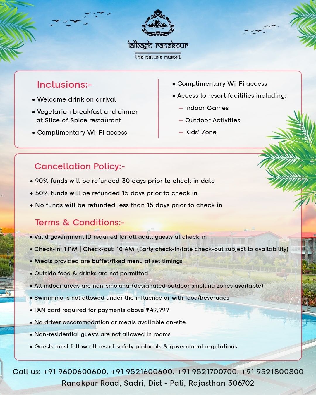 Summer Package Lalbagh Ranakpur